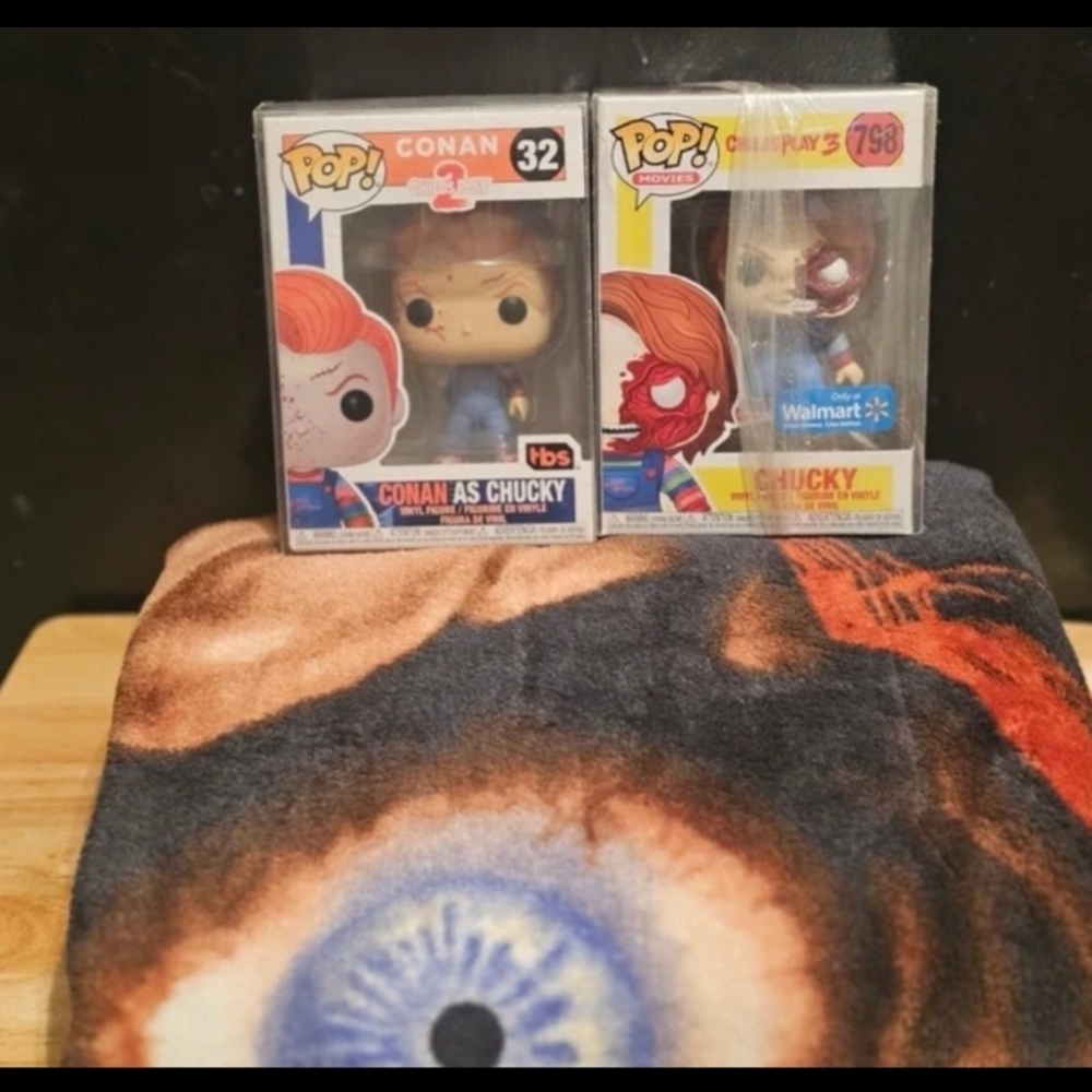 Funko Pop Conan as Chucky and Chucky Collectibles